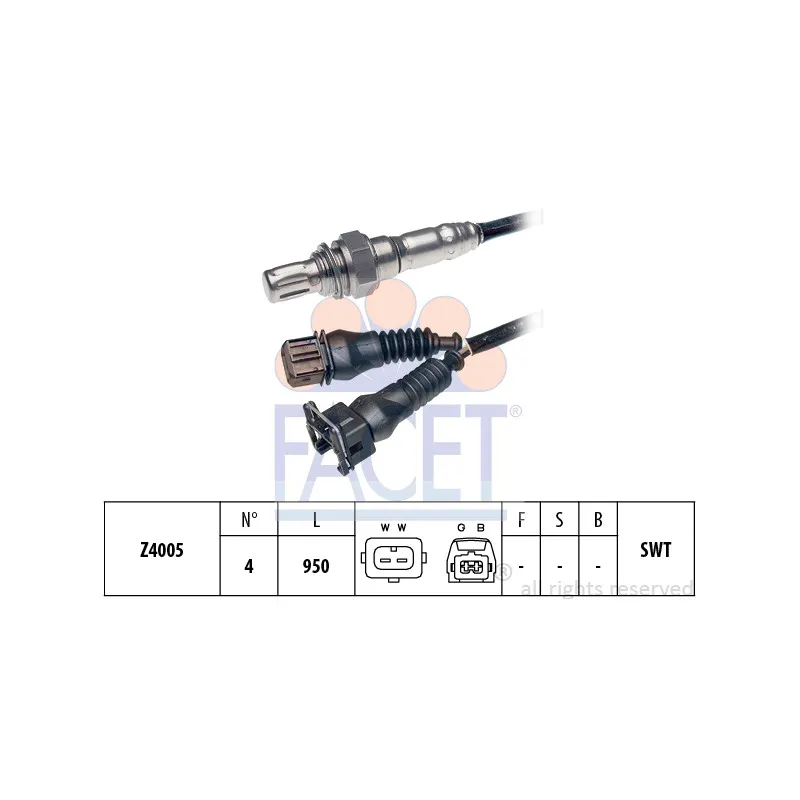 Sonde lambda FACET 10.7037
