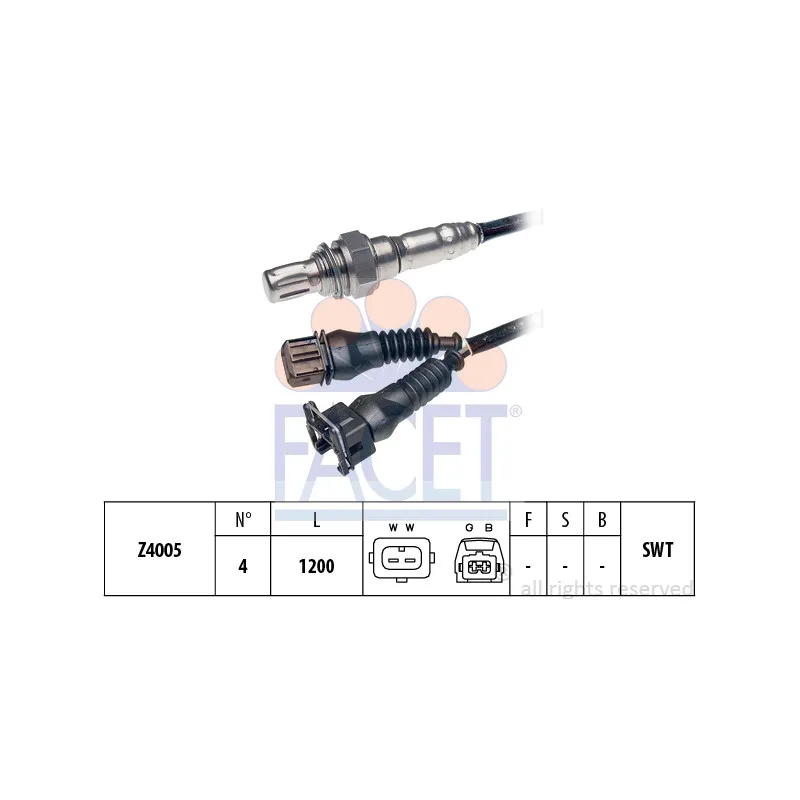 Sonde lambda FACET 10.7041