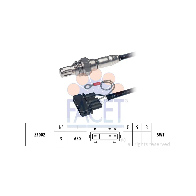 Sonde lambda FACET 10.7042
