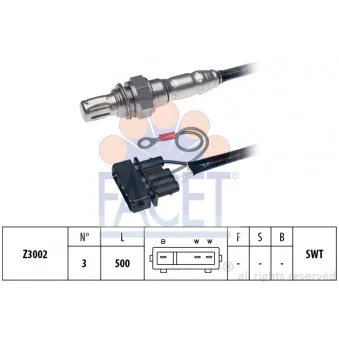 Sonde lambda FACET 10.7043