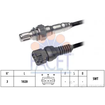 Sonde lambda FACET 10.7045