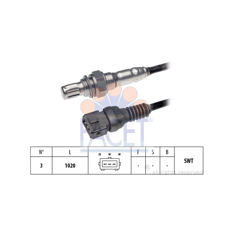 Sonde lambda FACET 10.7045