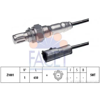 Sonde lambda FACET 10.7046