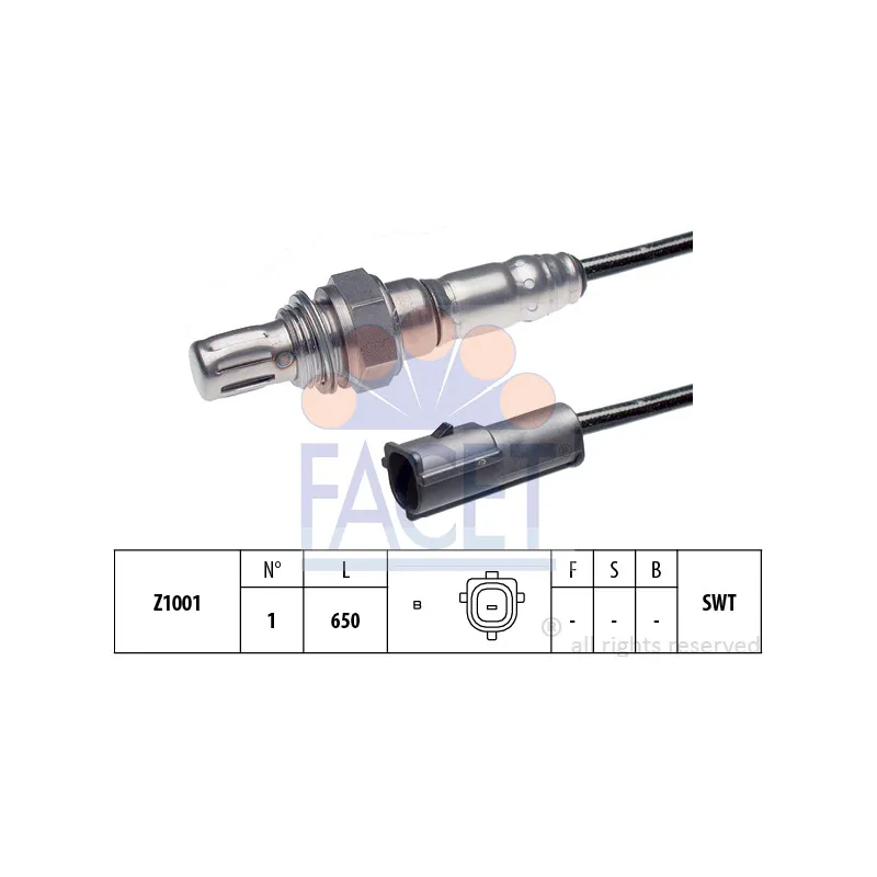 Sonde lambda FACET 10.7046