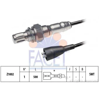 Sonde lambda FACET 10.7047