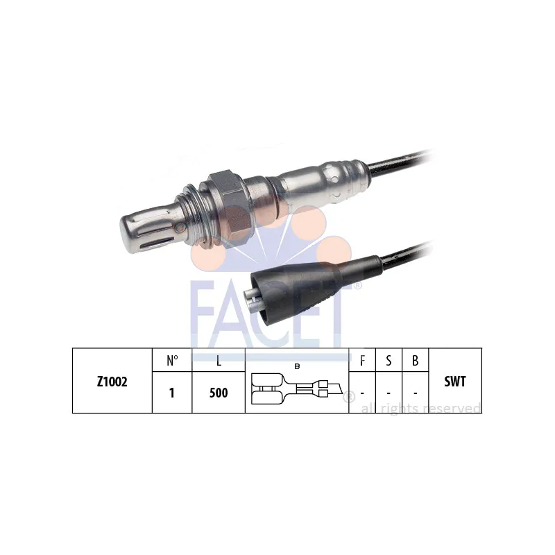 Sonde lambda FACET 10.7047
