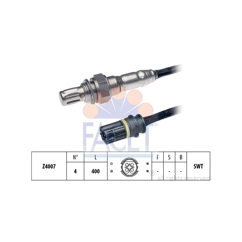 Sonde lambda FACET 10.7050