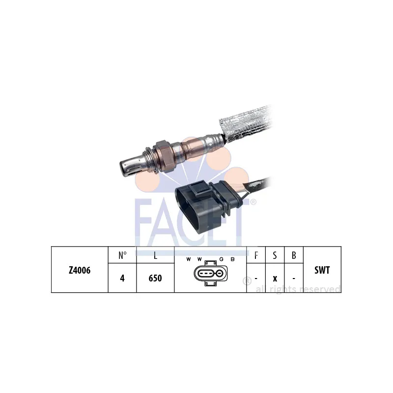 Sonde lambda FACET 10.7052
