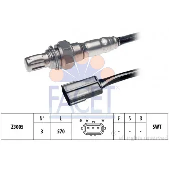 Sonde lambda FACET 10.7053