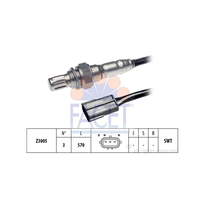Sonde lambda FACET 10.7053