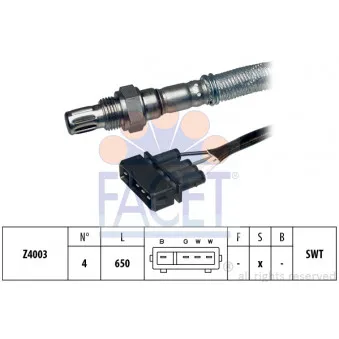 Sonde lambda FACET 10.7056