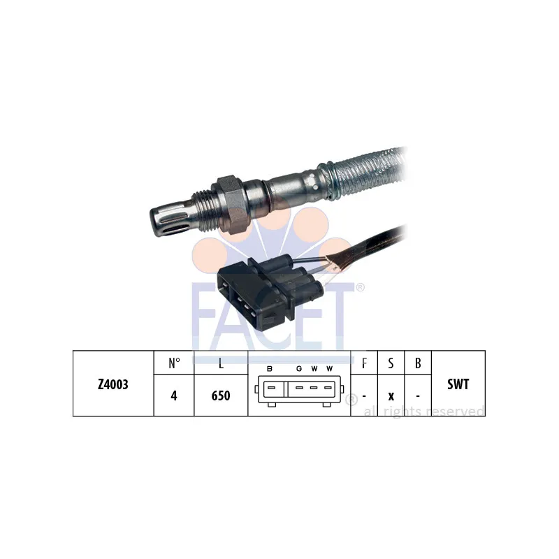Sonde lambda FACET 10.7056