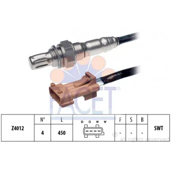 Sonde lambda FACET 10.7059