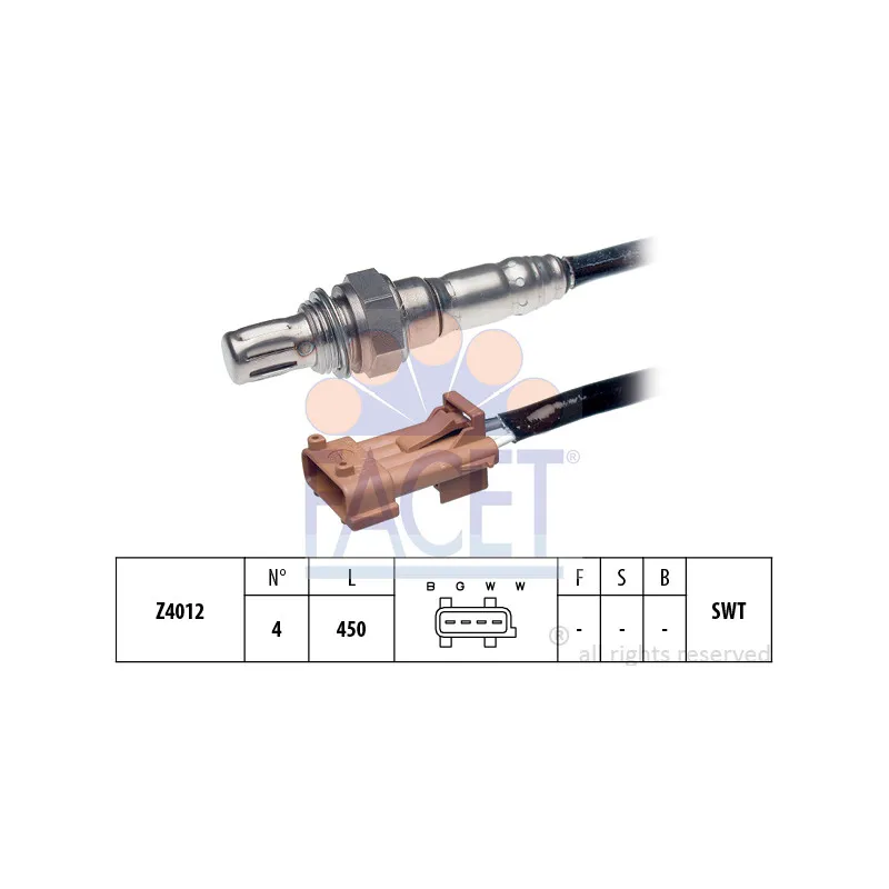 Sonde lambda FACET 10.7059