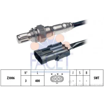 Sonde lambda FACET 10.7062