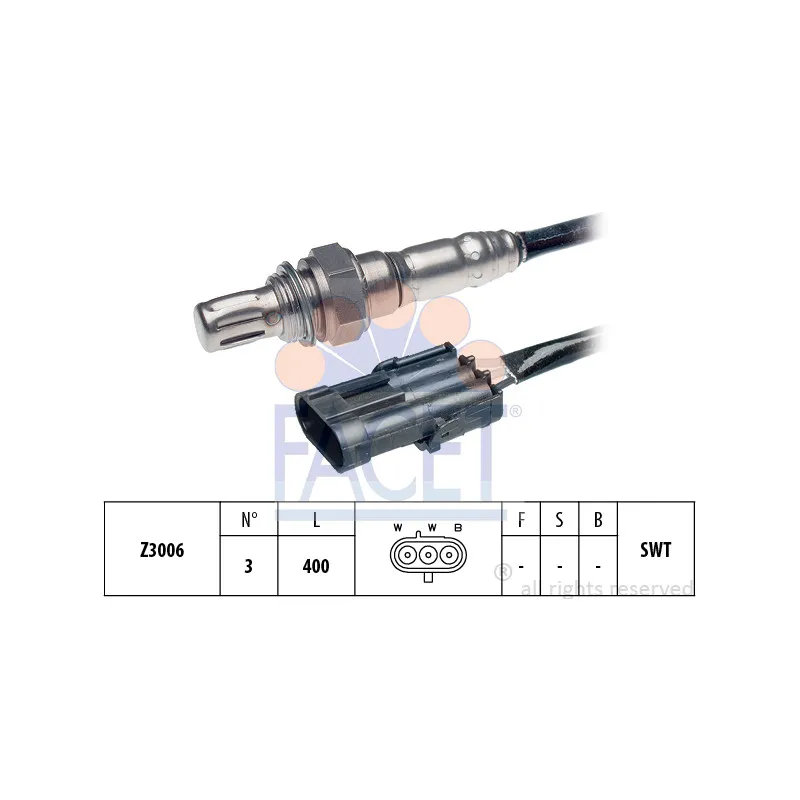 Sonde lambda FACET 10.7062