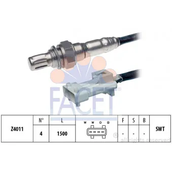 Sonde lambda FACET 10.7066