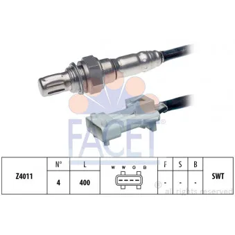 Sonde lambda FACET 10.7069