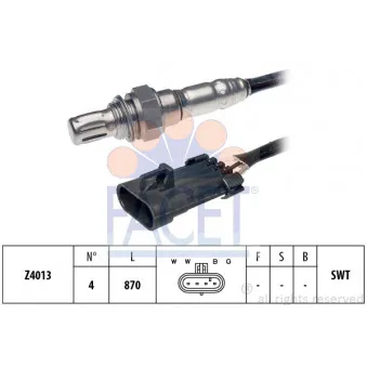 Sonde lambda FACET 10.7070