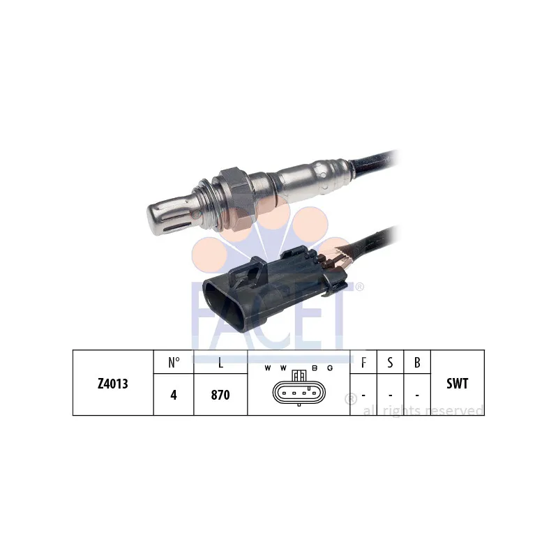 Sonde lambda FACET 10.7070