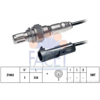 Sonde lambda FACET 10.7072