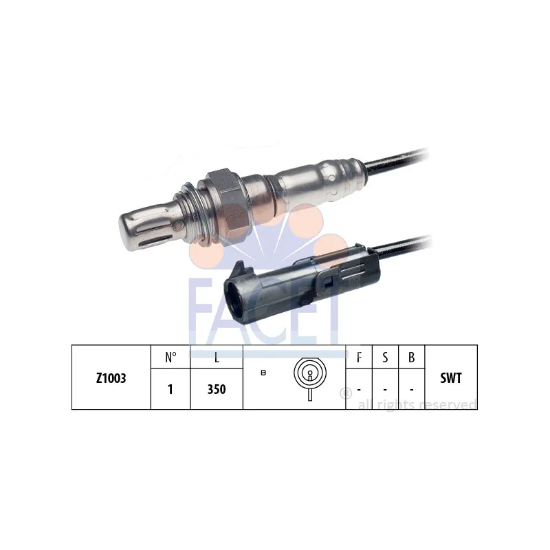 Sonde lambda FACET 10.7072