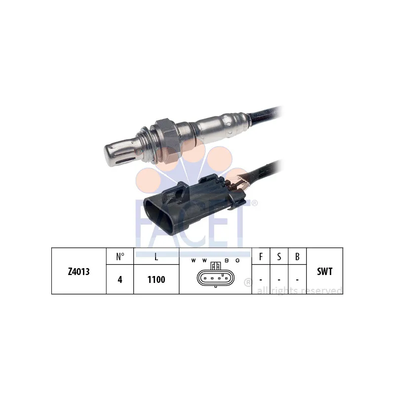 Sonde lambda FACET 10.7073