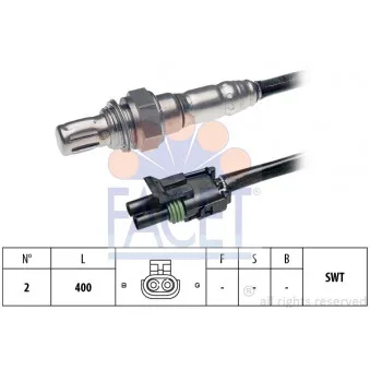 Sonde lambda FACET 10.7074