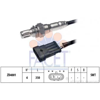 Sonde lambda FACET 10.7075