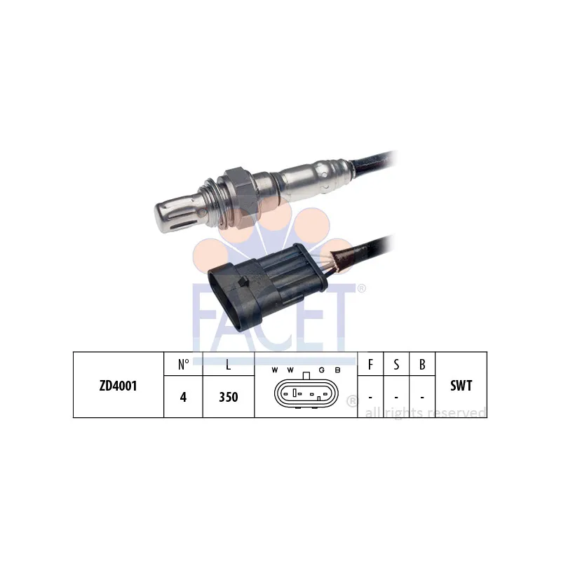 Sonde lambda FACET 10.7075