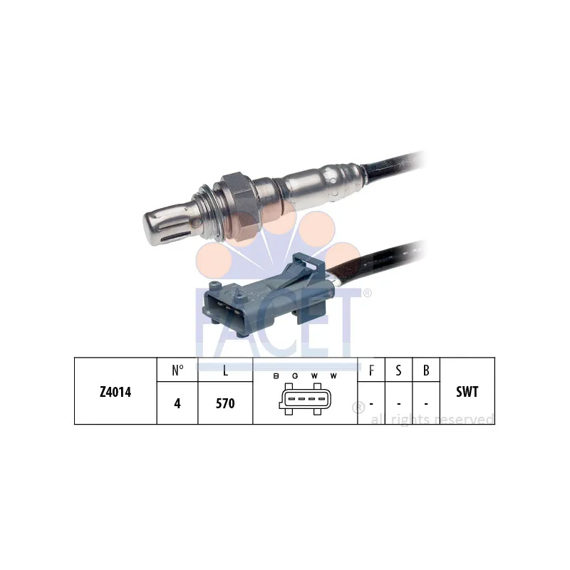 Sonde lambda FACET 10.7082