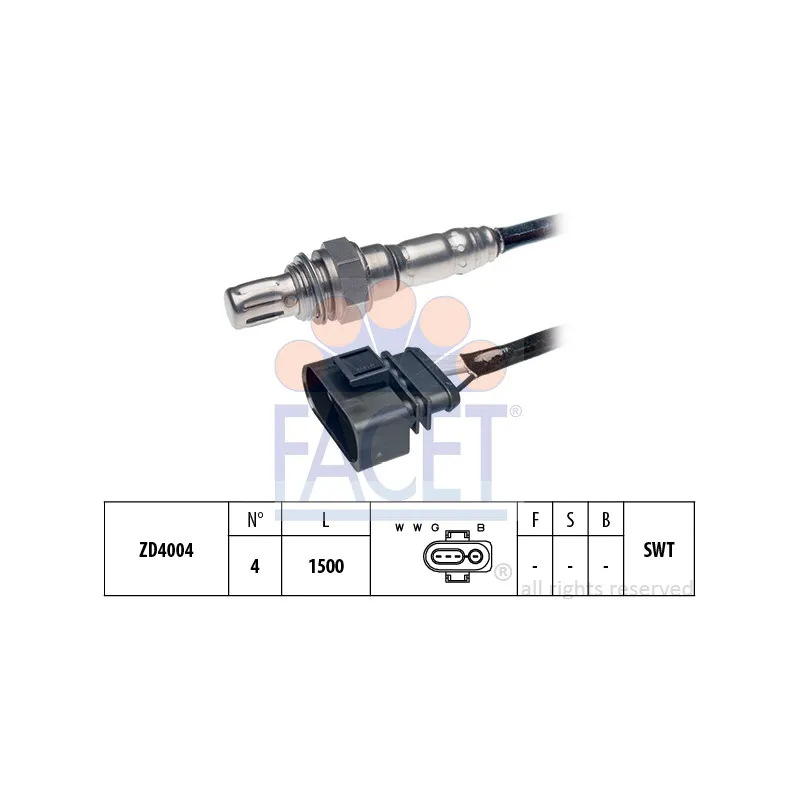 Sonde lambda FACET 10.7087