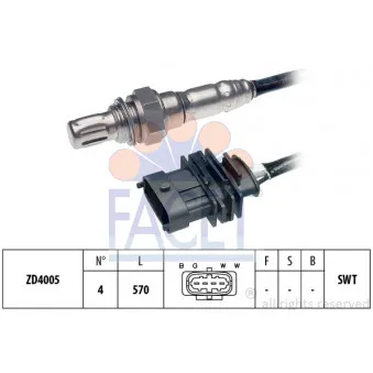 Sonde lambda FACET 10.7089