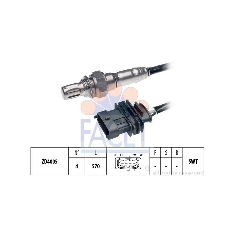 Sonde lambda FACET 10.7089