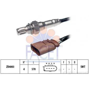 Sonde lambda FACET 10.7090