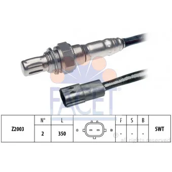 Sonde lambda FACET 10.7091