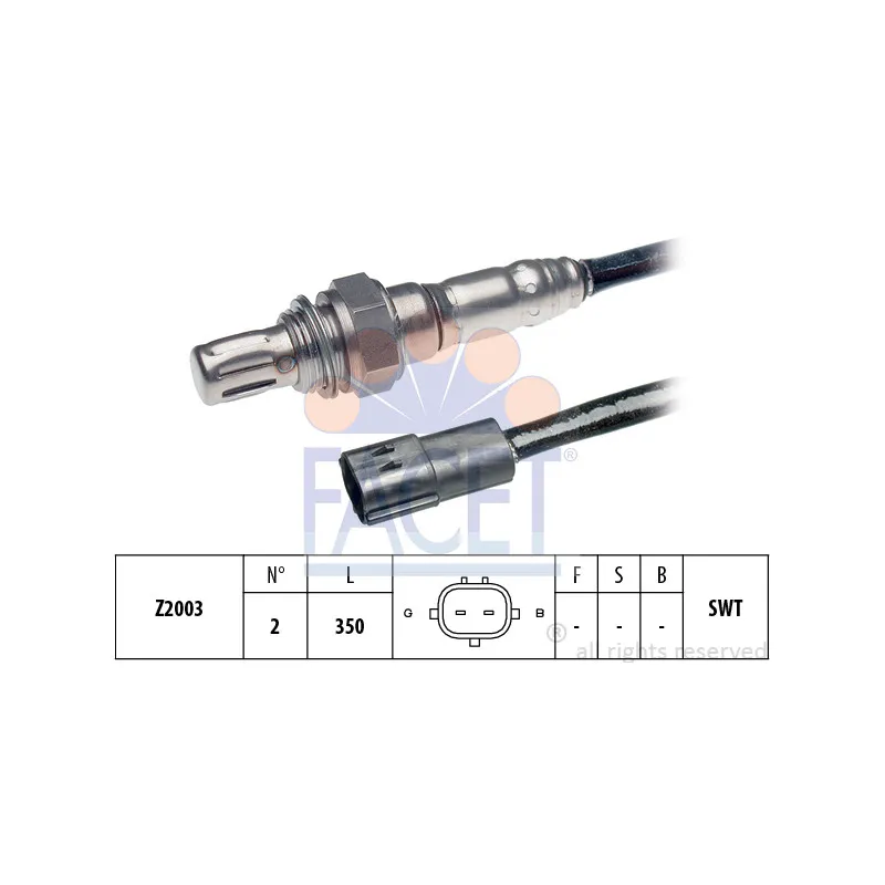 Sonde lambda FACET 10.7091