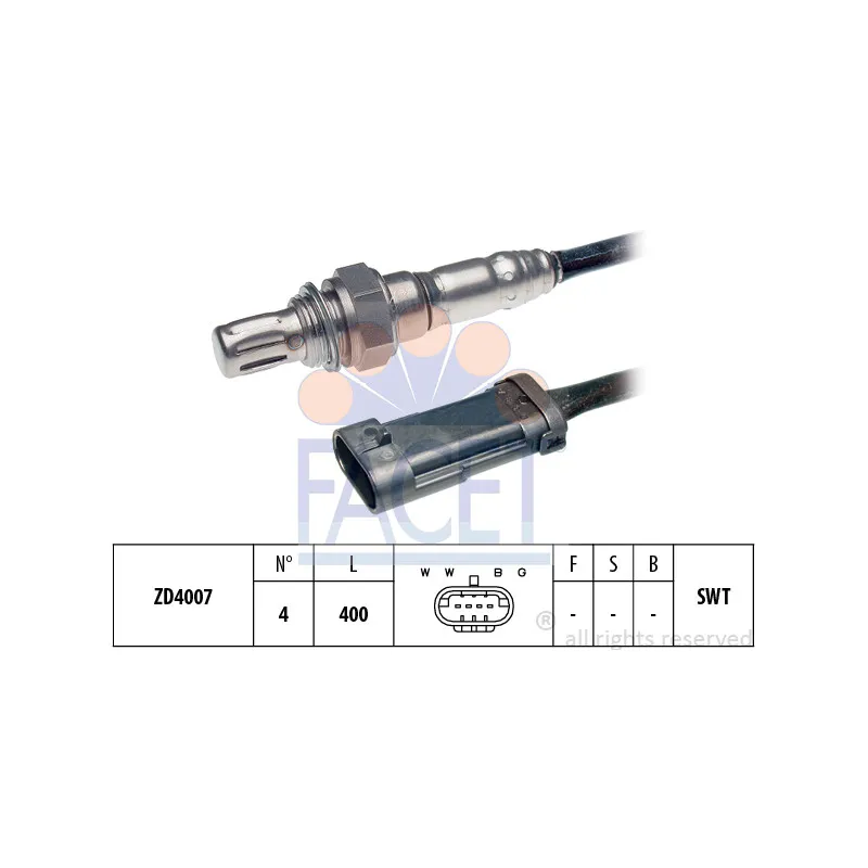 Sonde lambda FACET 10.7097