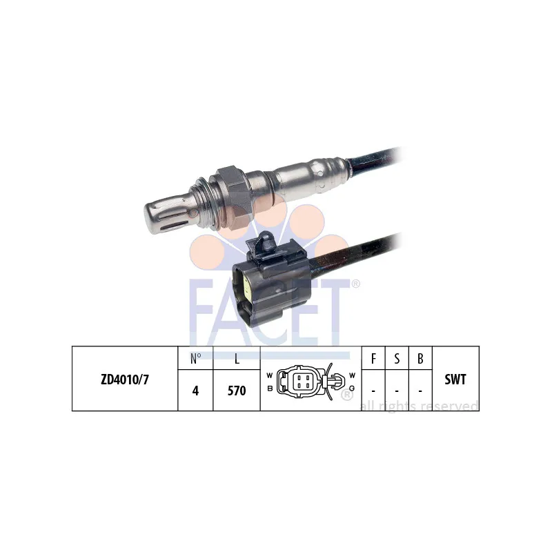 Sonde lambda FACET 10.7105