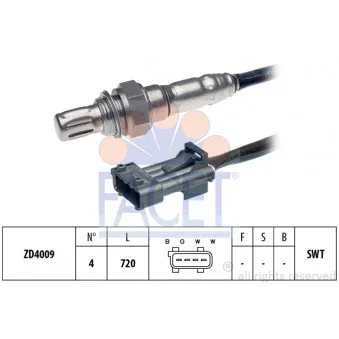 Sonde lambda FACET 10.7109