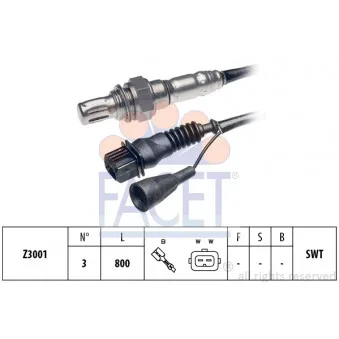 Sonde lambda FACET 10.7118