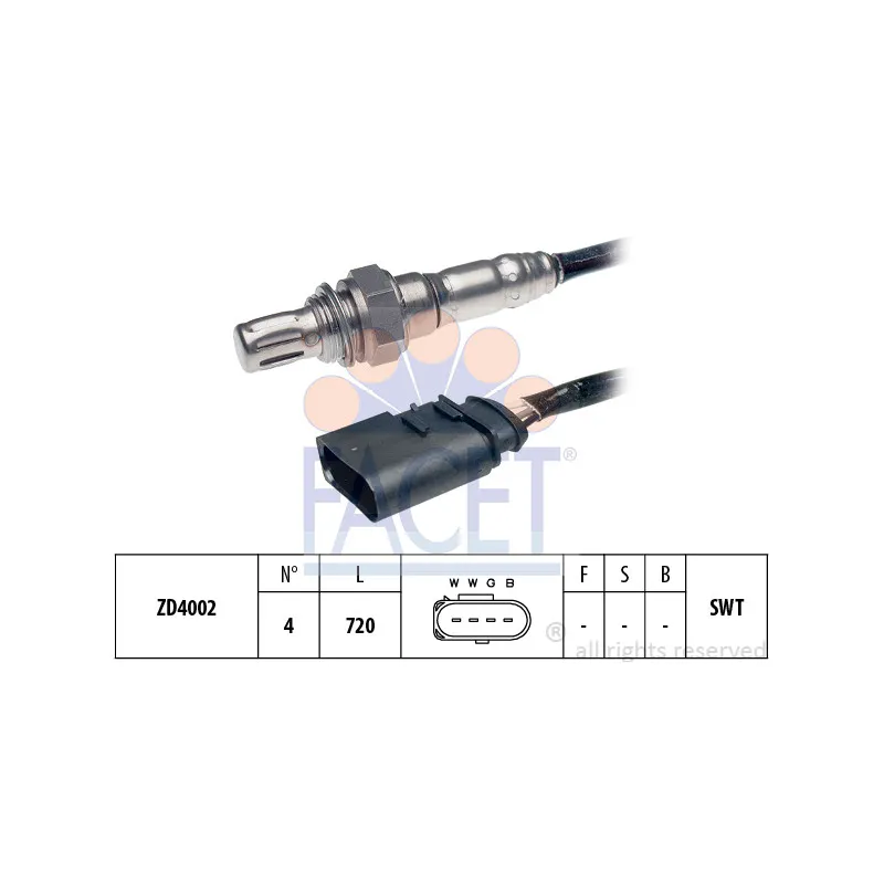 Sonde lambda FACET 10.7175