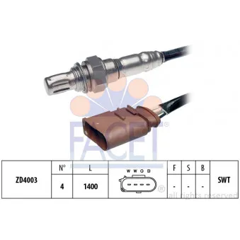 Sonde lambda FACET 10.7180