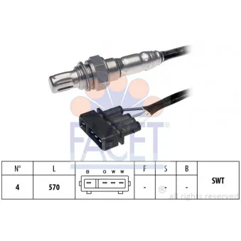 Sonde lambda FACET 10.7191