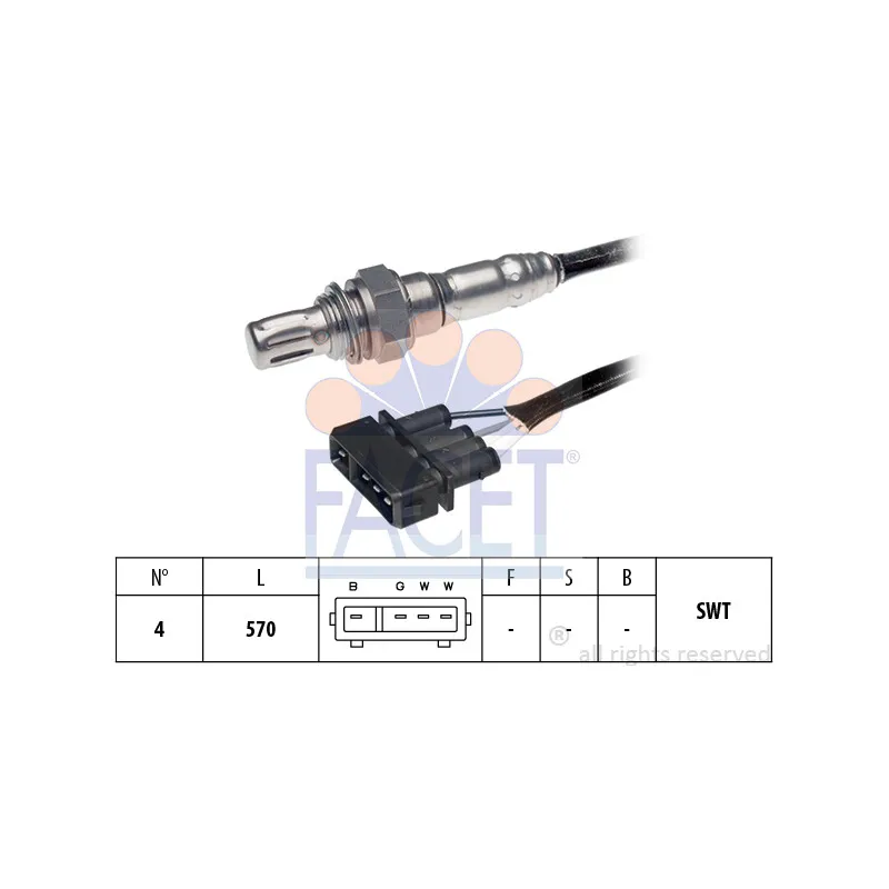Sonde lambda FACET 10.7191