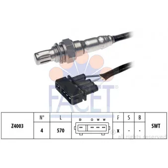 Sonde lambda FACET 10.7192