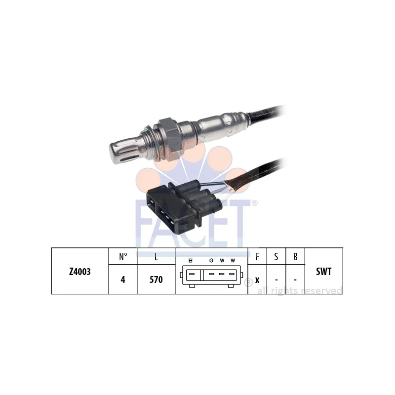 Sonde lambda FACET 10.7192