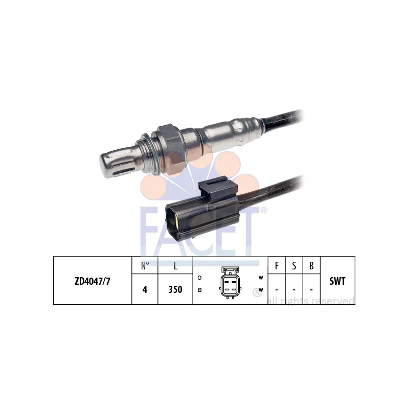 Sonde lambda FACET 10.7196