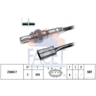 Sonde lambda FACET 10.7209