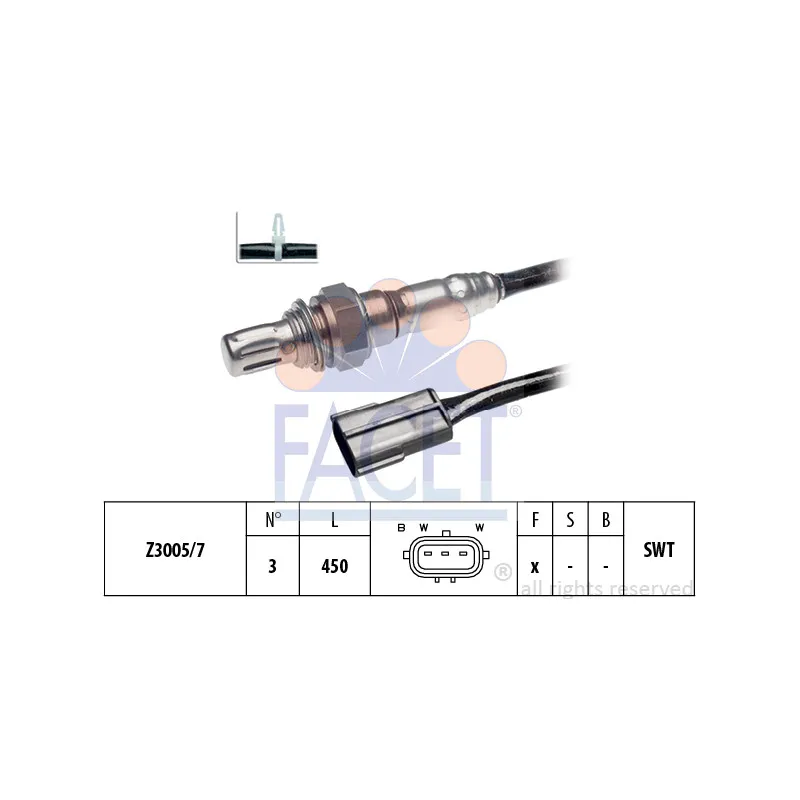 Sonde lambda FACET 10.7209